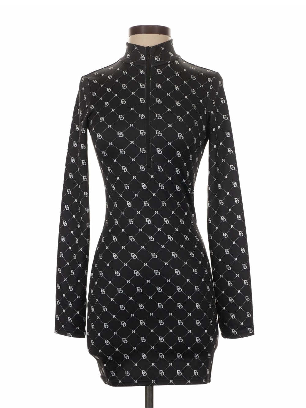 Divided by H&M Black Monogram Mini Dress- Size Small (NWT) 🖤